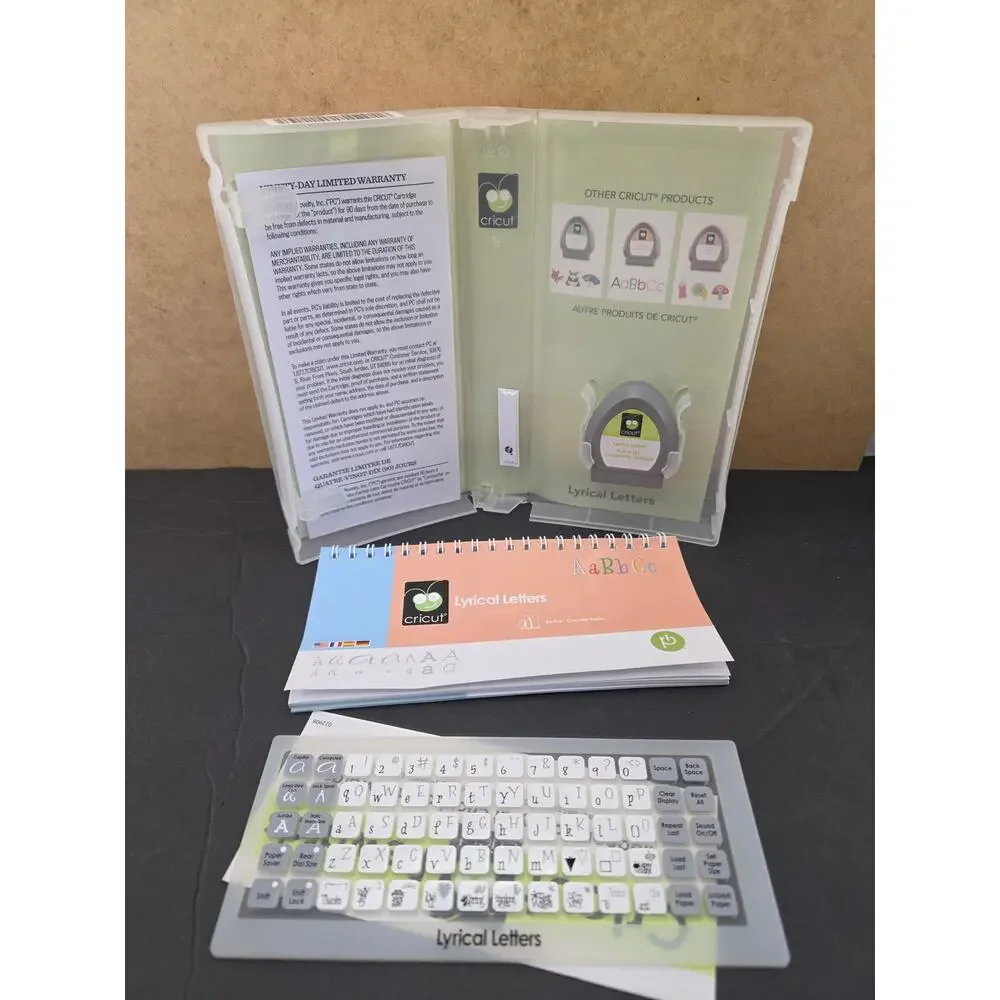 Cricut Lyrical Letters Font Cartridge for original legacy Cricut